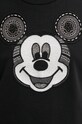 Desigual hanorac de bumbac MICKEY YEAH! negru 24WWSK10