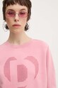 Desigual bluza bawełniana STRASS różowy 24WWSK08