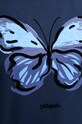 Desigual bluza bawełniana BUTTERLY 24WWSK05 granatowy