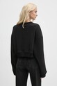 Îmbrăcăminte Calvin Klein Jeans hanorac de bumbac J20J224651 negru