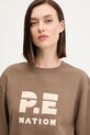 Бавовняна кофта P.E Nation Heads Up 2 коричневий 243F434