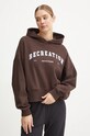 Bavlněná mikina P.E Nation Vantage hnědá 243H379