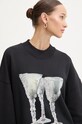 MSGM felpa in cotone nero 3742MDM93.247999