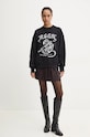 Бавовняна кофта MSGM 3742MDM110.247999 чорний AW24