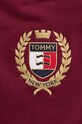 Bavlnená mikina Tommy Jeans DW0DW18772 burgundské