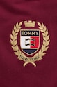 Tommy Jeans hanorac de bumbac DW0DW18772 burgundia