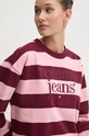 Tommy Jeans bluza bawełniana bordowy DW0DW19041
