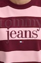 Tommy Jeans bluza bawełniana DW0DW19041 bordowy