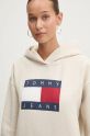 Mikina Tommy Jeans béžová DW0DW19047