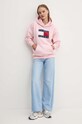 Tommy Jeans bluza DW0DW19047 różowy AW24
