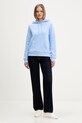 Tommy Jeans mikina dámská s bavlnou DW0DW19958 modrá SS26