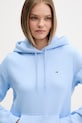 Tommy Jeans mikina dámská s bavlnou modrá DW0DW19958