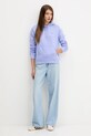 Tommy Jeans felpa DW0DW19958 violetto AW25