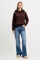 Tommy Jeans bluză DW0DW19958 maro AW25