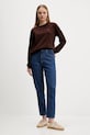 Tommy Jeans bluză DW0DW19959 maro AW25