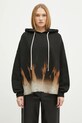 Bavlnená mikina Rick Owens Crater Hoodie vzorovaný čierna DS02D2221.FSUN