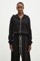 Rick Owens cotton sweatshirt Small Gimp Hoodie cotton black DS02D2246.FEP1