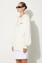 Памучен суичър AMBUSH Ballchain Hoodie бежов BWBB001F24FLE0013128