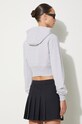 Oblečenie Bavlnená mikina AMBUSH Crop Hoodie BWBB002F24FLE0020505 sivá