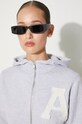Bavlnená mikina AMBUSH Crop Hoodie BWBB002F24FLE0020505 sivá