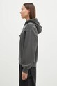 Бавовняна кофта Carhartt WIP Hooded Nelson Sweat I032741.87GD сірий AW24