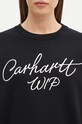 Carhartt WIP sweter bawełniany Signature Sweater czarny I034034.K02XX