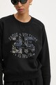 ZADIG&VOLTAIRE felpa in cotone nero JWSS00593
