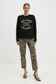 ZADIG&VOLTAIRE hanorac de bumbac JWSL00001 negru SS25