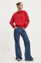 Karl Lagerfeld Jeans bluza 246J1809 czerwony AW24