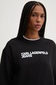 Karl Lagerfeld Jeans bluza negru 246J1809
