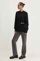 Karl Lagerfeld Jeans pulover de bumbac 246J2000 negru AW24
