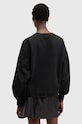AllSaints bluza bawełniana FLEURIR LILA czarny W097JB