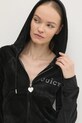 Велюрова кофта Juicy Couture REGAL MADISON HOODIE чорний JCBAS224828.101