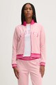 Кофта из велюра Juicy Couture TANYA TRACKTOP розовый JCSCT224417.121