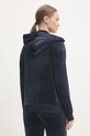 Îmbrăcăminte Juicy Couture bluză din velur HALAN OVERSIZED HOODIE JCWAS24342.131 bleumarin