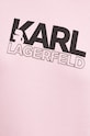 Bavlněná mikina Karl Lagerfeld 24WW1803 růžová