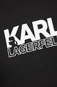 Bavlněná mikina Karl Lagerfeld černá 24WW1803
