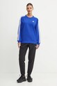 adidas bluza bawełniana Essentials IY4211 niebieski AW24