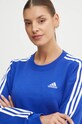 adidas bluza bawełniana Essentials niebieski IY4211