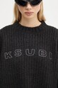 KSUBI pulover de lână Bookie Knit WFA24KW003 negru