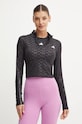 Dukserica za trening adidas Performance Hyperglam Planet friendly crna IK5501