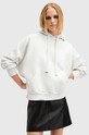 Pamučna dukserica AllSaints TALON UNDRGRND HOODY natpis bijela W051JB