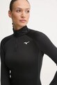 Mizuno bluza do biegania Warmalite czarny J2GCA705