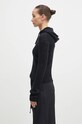 Our Legacy kardigan wełniany Compact Hood W4243CB czarny AW24
