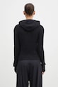 Clothing Our Legacy woolen cardigan Compact Hood W4243CB black