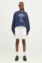 Sporty & Rich cotton sweatshirt Running Man WS067S409RN navy