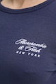 Tričko s dlhým rukávom Abercrombie & Fitch KI157.4309.200 tmavomodrá
