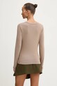 Odzież Abercrombie & Fitch longsleeve KI139.4833.410 beżowy