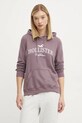 Mikina Hollister Co. s kapucňou fialová KI352.4207.631