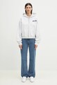 Sporty & Rich felpa Wellness Ivy Cropped Zip ST068514001GY03 grigio